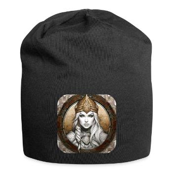 Proud Viking Germanin Shieldmaiden - Jersey Beanie - black - Front