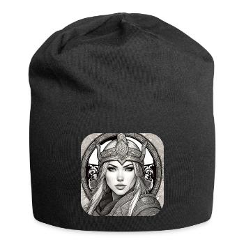 Proud Viking Germanin Shieldmaiden - Jersey Beanie - black - Front