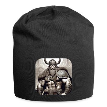 Stolzer Wikinger Krieger Germane - Jersey-Beanie - Schwarz - Vorne