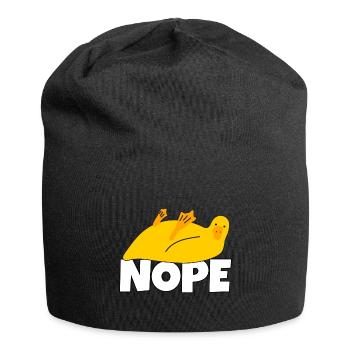Lazy Duck Nope Not Today Lazy Lazy - Jersey Beanie - black - Front