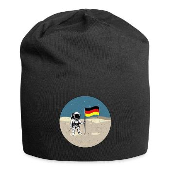 Atterrissage sur la Lune allemande Astronaute allemand Lune - Bonnet en jersey - noir - Devant