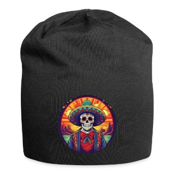 5 de Mayo Party Drinko de Mayo Sugar Skull Sombr - Jersey Beanie - black - Front