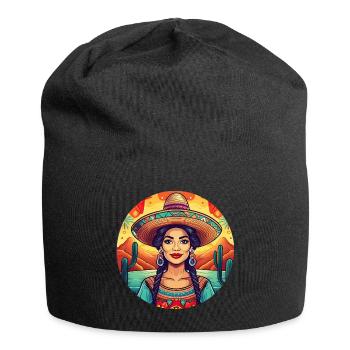 5 de Mayo Party Drinko de Mayo pretty Latina - Jersey Beanie - black - Front