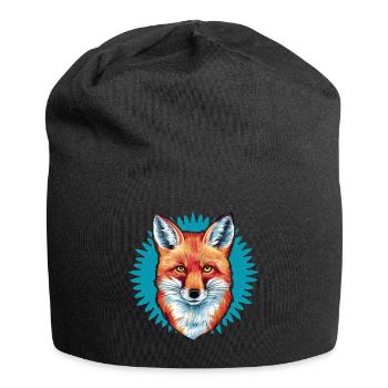 Fox - Illustration - Jersey Beanie - black - Front