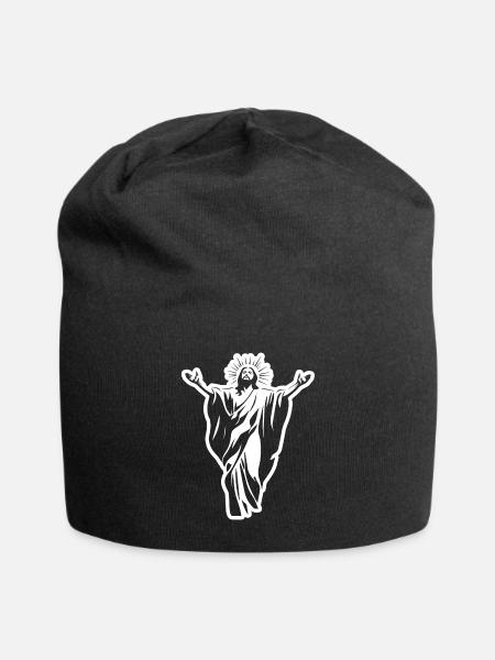 Jesus Christus Katholisch Religion Christentum - Jersey-Beanie - Schwarz