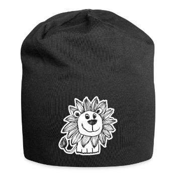 Lion Tête de Lion - Bonnet en jersey - noir - Devant