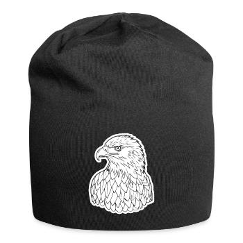 Aigle Tête d’aigle - Bonnet en jersey - noir - Devant
