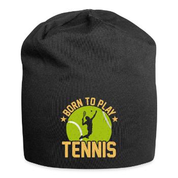 Tennis Lover Tennis Player Tennis Ball Sport - Jersey-Beanie - Schwarz - Vorne