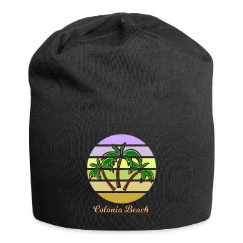 The beach of Cologne - Jersey Beanie - black - Front