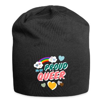 Proud to be Queer - Jersey Beanie - black - Front