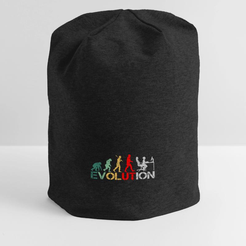 Computer Nerd Programmierer Evolution witzige Jersey-Beanie