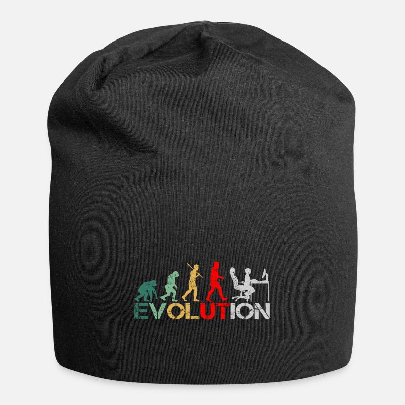Computer Nerd Programmierer Evolution witzige - Jersey-Beanie - Schwarz
