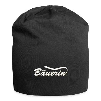 Landwirtin Bäuerin - Jersey-Beanie - Schwarz - Vorne