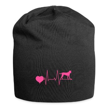 Bardino Majorero Canario Maman Battement de cœur Rose - Bonnet en jersey - noir - Devant
