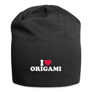 Origami - Jersey Beanie - black - Front