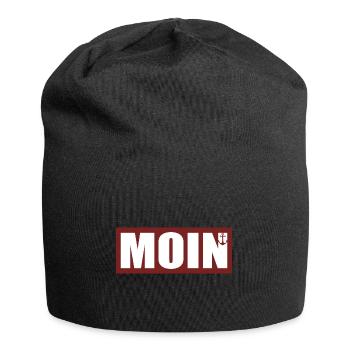 MOIN - Norddeutsch - Jersey-Beanie - Schwarz - Vorne