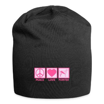 Deutsch English Pointer Mama Peace Love Rose - Bonnet en jersey - noir - Devant