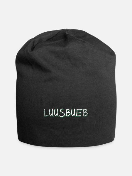 Badische Sprüche > Luusbueb - Jersey-Beanie - Schwarz
