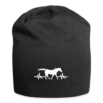 Heartbeat - Étalon Cheval Jument Ross Equestrian - Bonnet en jersey - noir - Devant