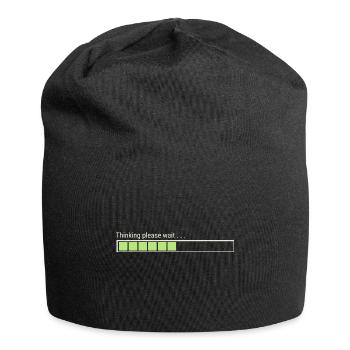 Thinking please wait. , , - Jersey Beanie - black - Front
