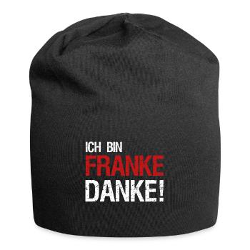 I'm Franke Thanks! Franken saying gift idea - Jersey Beanie - black - Front