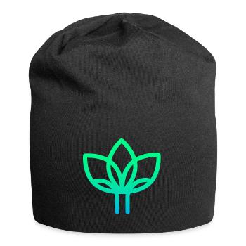 Colorful flower in the name of nature conservation - Jersey Beanie - black - Front