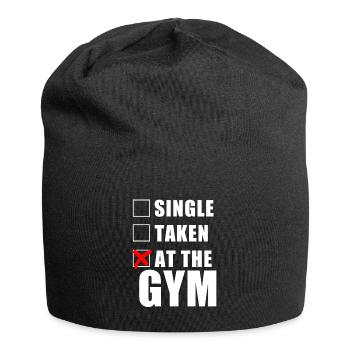 At The Gym - Jersey Beanie - black - Front