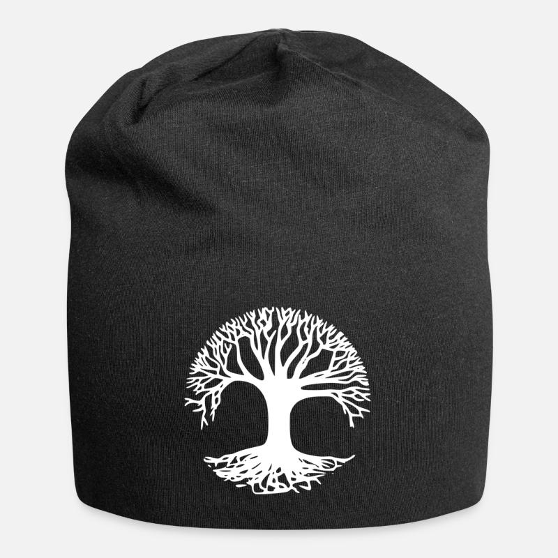 Arbre de vie - Bonnet en jersey - noir