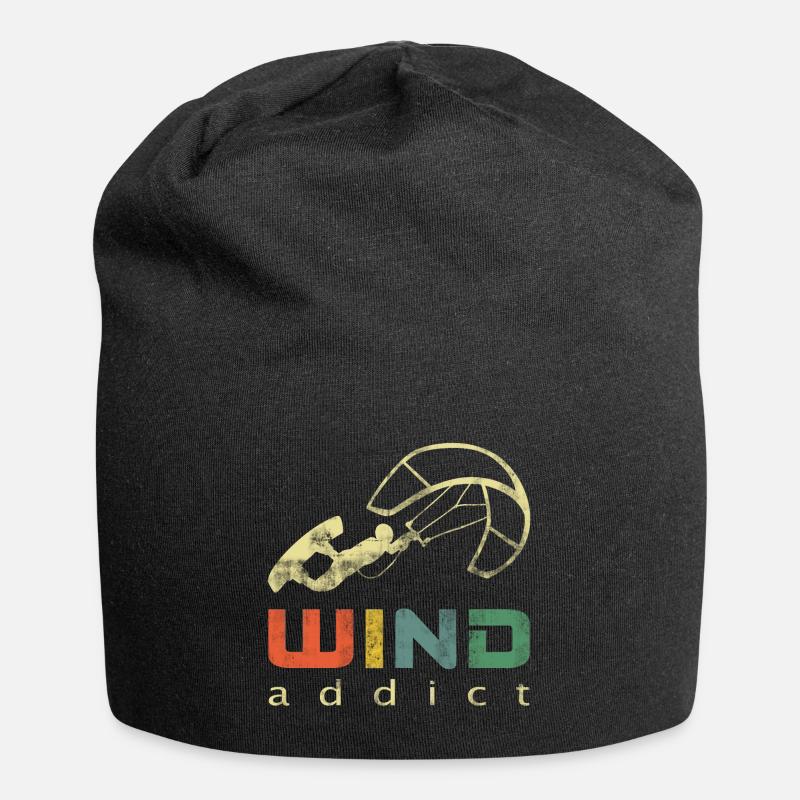 Kite Kiteboard Kitesurfer - Jersey-Beanie - Schwarz