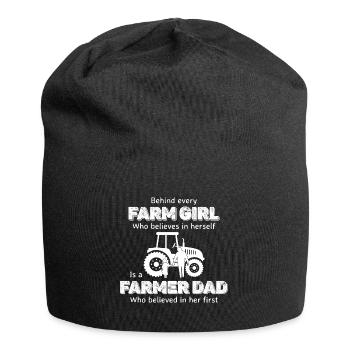 Farm girl la vie à la campagne cadeau - Bonnet en jersey - noir - Devant