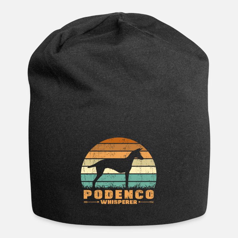 Podenco Canario Whisperer - Bonnet en jersey - noir