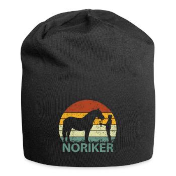 Noriker Horse Retro Vintage - Bonnet en jersey - noir - Devant