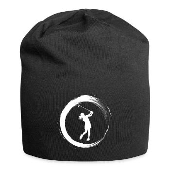 Golferin - Jersey-Beanie - Schwarz - Vorne