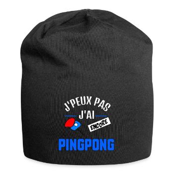 J’peux pas j’ai Ping Ping - Bonnet en jersey - noir - Devant