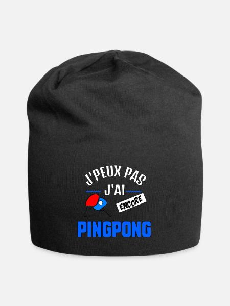 J’peux pas j’ai Ping Ping - Bonnet en jersey - noir