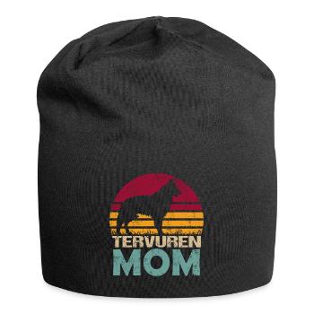 Belgian Belgischer Schäferhund Tervuren Hund Mom - Jersey-Beanie - Schwarz - Vorne
