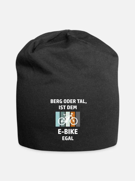E-Bike Spruch - Jersey-Beanie - Schwarz