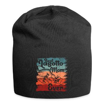 Lagotto Romagnolo Chien Maman Maman Vintage - Bonnet en jersey - noir - Devant