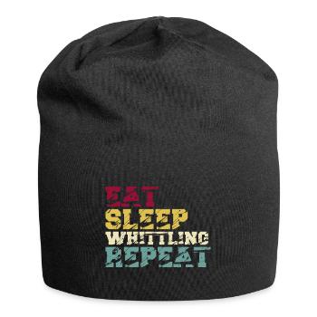 Whittling Holzschnitzer Holz Schnitzen Spruch - Jersey-Beanie - Schwarz - Vorne