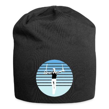 Gymnastics, Gymnasts on Rings, Gymnastics - Jersey Beanie - black - Front