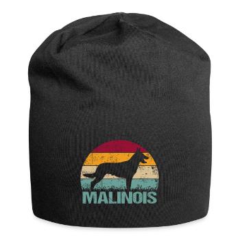 Belgian Shepherd Malinois Vintage Designs - Jersey-Beanie - Schwarz - Vorne