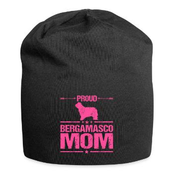 Bergame Chien de berger Maman Mama Maîtresse Rose - Bonnet en jersey - noir - Devant