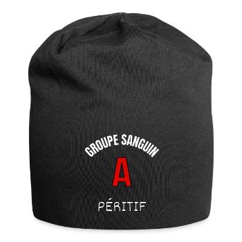 A péritif - Bonnet en jersey - noir - Devant
