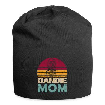Dandie Dinmont Terrier Mama Mom Mistress Vintage - Jersey Beanie - black - Front