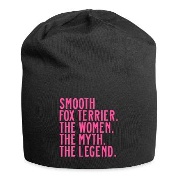 Smooth Fox Terrier Fox Terrier Mom Mama Mistress - Jersey Beanie - black - Front