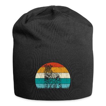Kerry Blue Terrier Hund Vintage Retro - Jersey-Beanie - Schwarz - Vorne