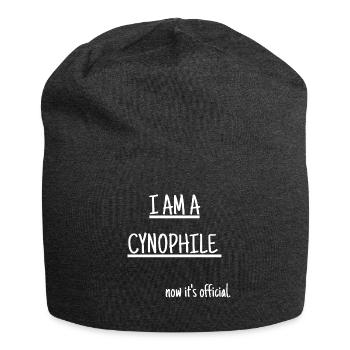 Je suis cynophile - Bonnet en jersey - charbon - Devant