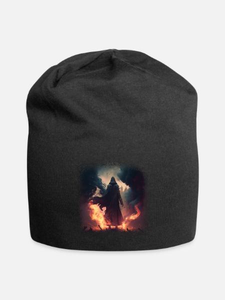 Dark Magic - Jersey-Beanie - Schwarz