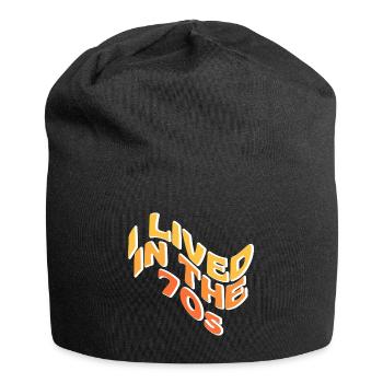 Ich lebte in den 70er Jahren - Jersey-Beanie - Schwarz - Vorne