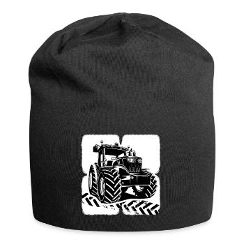 Tractor Tractor Driver Farmer Tractor Tires - Jersey Beanie - black - Front